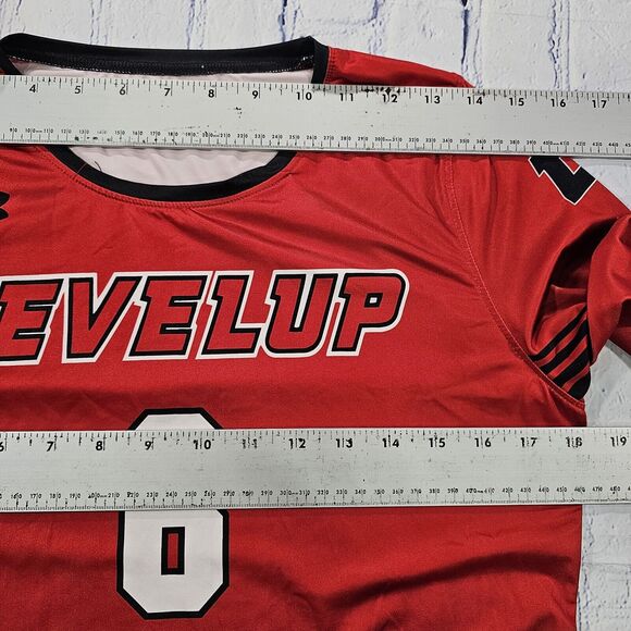 Under Armour WOMENS SIZE L Long Sleeve Volleyball Soccer Active Jersey Red - Picture 6 of 14